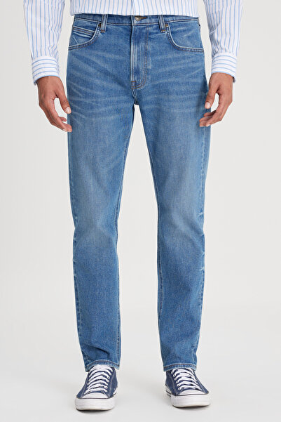 Lee Men's High Waist Straight Blue Denim Trousers - Austin Jean L733201941F39