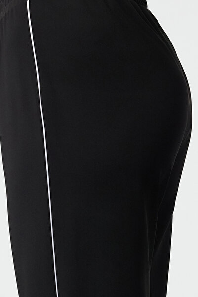 Trendyol Collection Μαύρο υφασμάτινο υποβρύχιο/σκούμπα Αθλητικό πλεκτό παντελόνι THMAW25EA00010