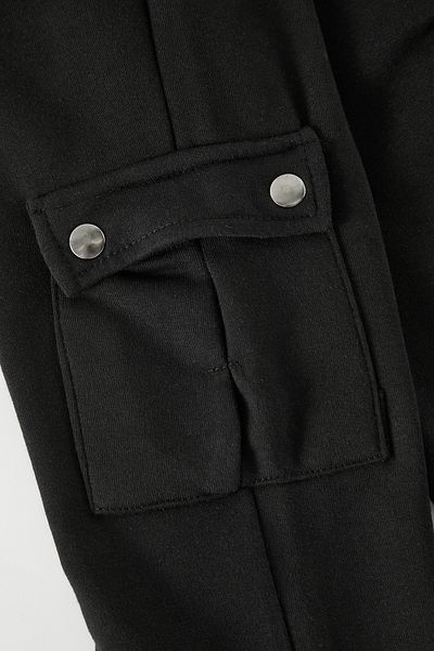 TRENDYOLKIDS Black Boy's Knitted Mini Me tepláky Tkdaw25Ea00019