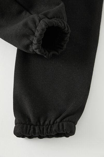 TRENDYOLKIDS Black Boy's Knitted Mini Me Sweatpants Tkdaw25Ea00019