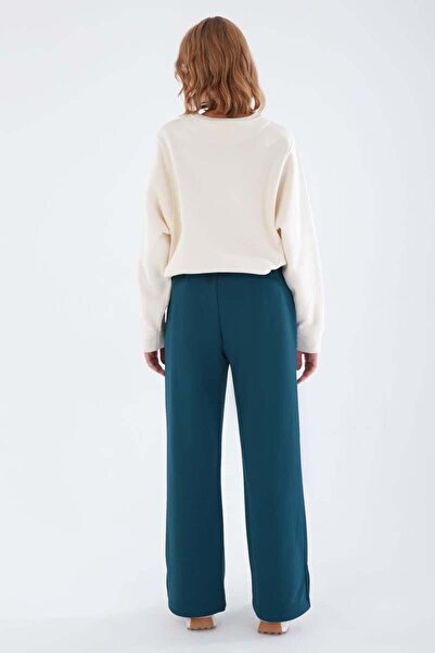 ALLDAY Pantaloni de trening cu talie elastică cu picior largi