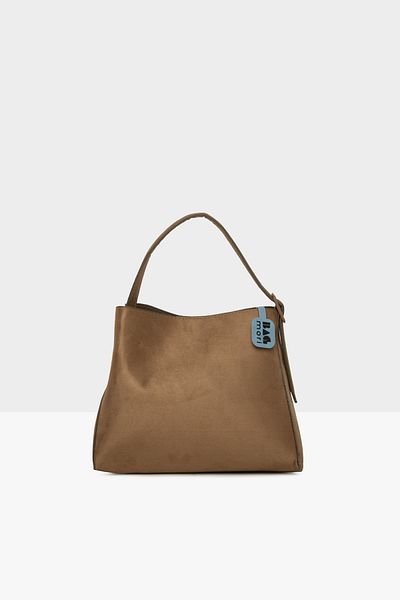 Bagmori Mink Women's Mini Belted Suede Bag m 000008570