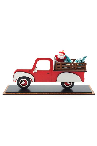 Lora Wedding 25cm Trolley with Tree and Santa Claus - 24 Pieces Diy-Boz (Demonte)