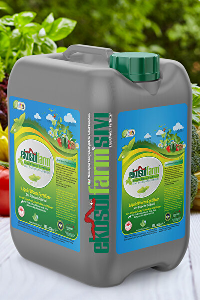 EkosolFarm Sıvı Solucan Gübresi 10 Litre Organik Gübre Bitki Besleyici