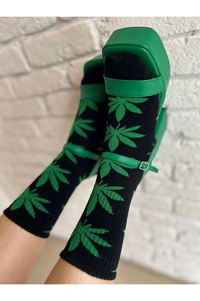 moneta boutique Унисекс чорапи с шарка на листата на Мари