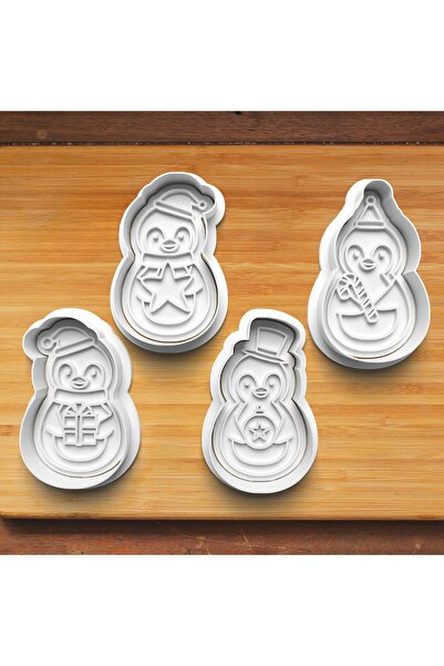 Hobist قالب بسكويت البطريق اللطيف لعيد الميلاد وقالب عجينة السكر