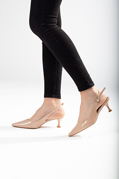 Büşracan BSR1003-1 حذاء نسائي مريح مستورد قابل للتعديل بحزام الكاحل وكعب ستيليتو