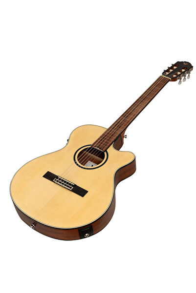 VALLER VGX305 Naturel Cutaway İnce Kasa Perdesiz Elektro Gitar