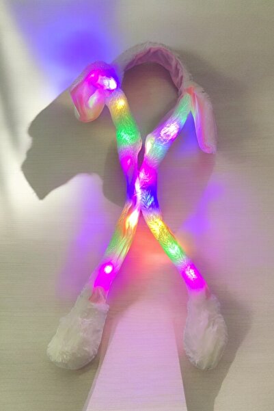 bt pasifik Işıklı Tavşan Kulak Figürlü Pompalı Çocuk Taç