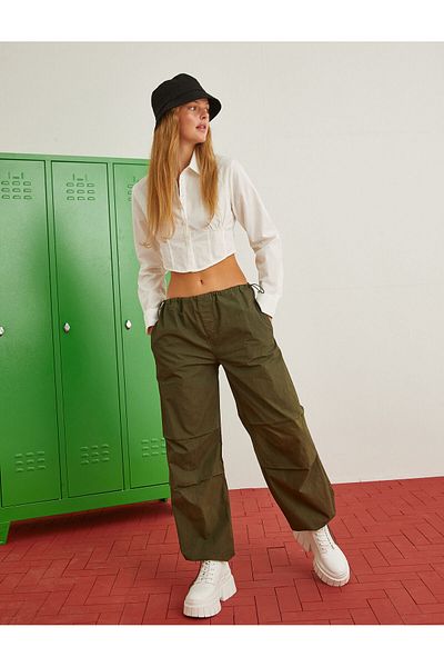 Koton Denim-Fallschirmhose mit geradem Bein – Eve Jean