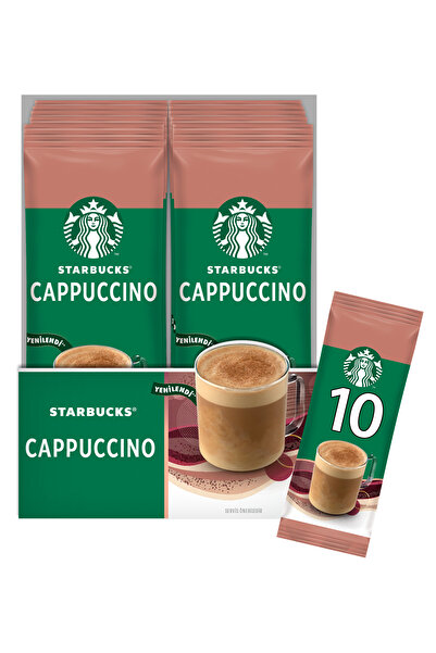 Starbucks Cappuccino Premium Kahve Karışımı 18 Gr X 10 Paket