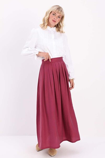 ALLDAY Спідниця-кльош з вишневими складками