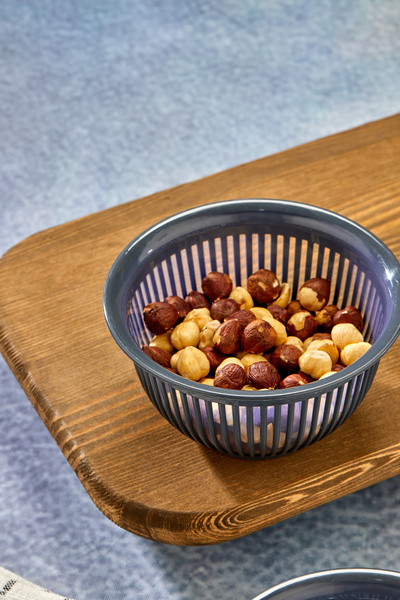 Milenay İkili Set 450ml Mini Boy Çok Amaçlı Çizgi Desenli Kase, Modern Tasarım, Kahvaltı Kuruyemiş Kasesi