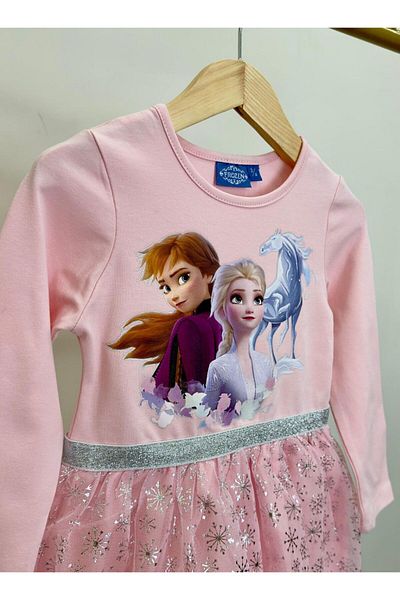 GAistKids Rochie cu mânecă lungă model Elsa pentru fetiță