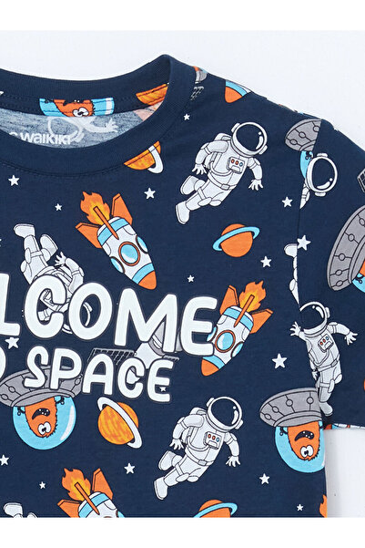 LC Waikiki Bisiklet Yaka Erkek Çocuk Pijama Takımı LCW Kids