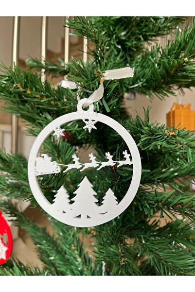 Çilek Ren Geyik ve Ağaç Temalı Yılbaşı Süsü 2'li Paket