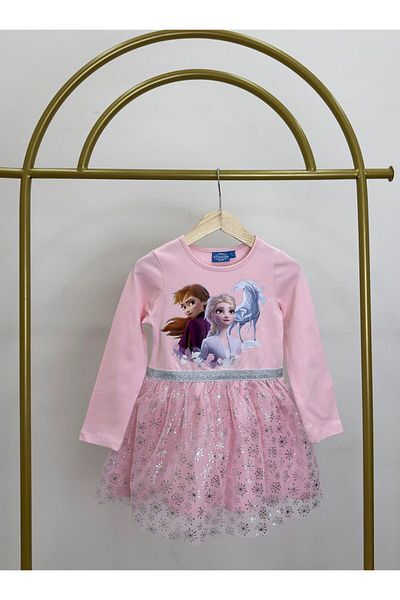 GAistKids Rochie cu mânecă lungă model Elsa pentru fetiță