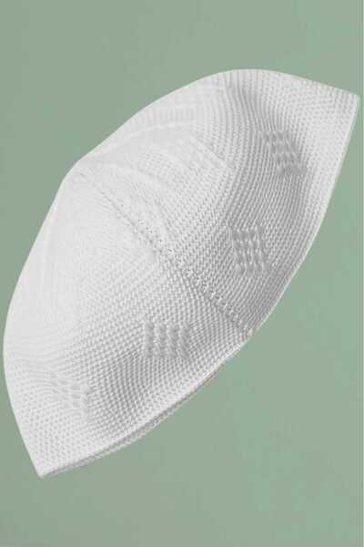 Trenderrs Woven Knit Patterned Skullcap Quality Prayer Beads