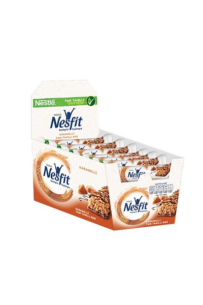 Nesfit Nestle Caramel Full Grain Bar 16 Pieces