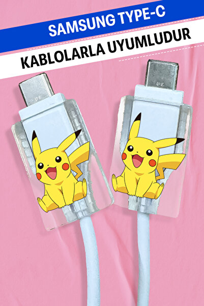 WANNA PROTECT Samsung Type-c Tüm Kablolarla Uyumlu Yumuşak Silikon Kablo Ucu ...