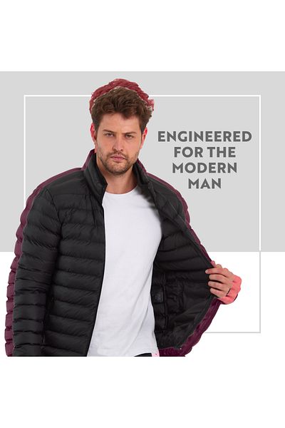 Rodi Jeans Herrenmantel mit Kapuze nicht abnehmbar, Winterjacke Herrenmantel wasserdicht Luxus-Design, Wa
