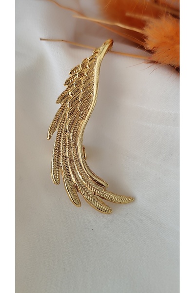 İPAR AKSESUAR One Ear Wing Metal Gold Earring