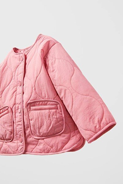 Little Bloom Kız Çocuk Kapitoneli Pembe Mont