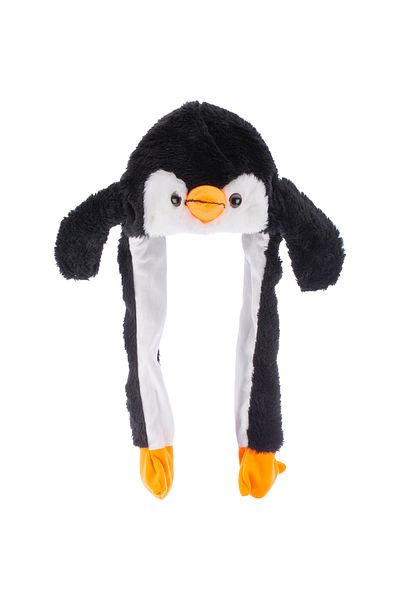 Aware Time Movable Winter Beanie Hat with Plush Figures and Movable Ears