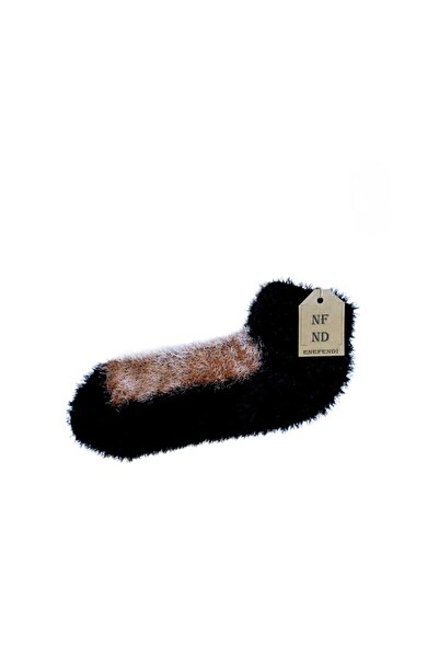 ENEFENDİ Șosete termice de iarnă cu blană Cizme de pluș fără cusături, elegan...