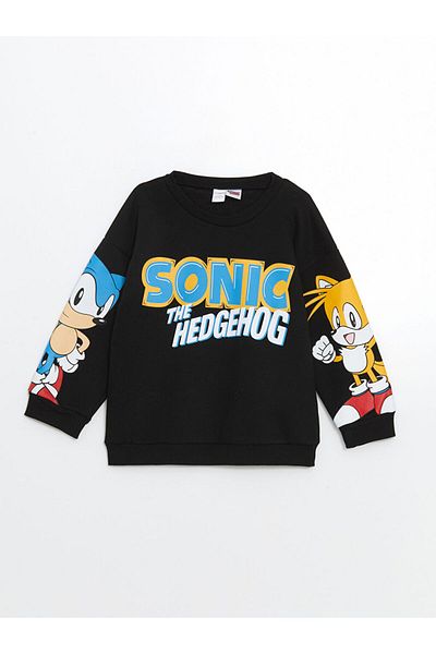 LC Waikiki Sonic Printed Boy's Sweatshirt and Sweatpants Bottom 2-Piece Lcw Kids