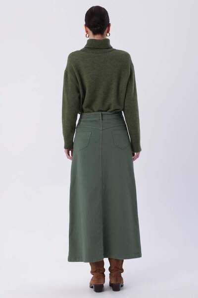 ALLDAY Green-Classic 5 Pocket Skirt