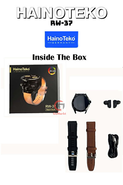 GoMarkt Haino Teko Rw-37 Kulaklık Dahil Amoled Ekran Akıllı Saat