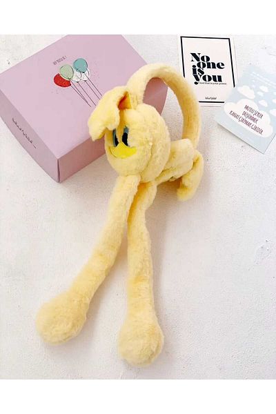 Aware Time Children's Plush Figured Movable Ear Movable Sound Winter Earmuff