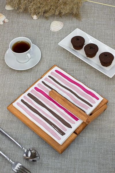 woodsy Wooden Napkin Holder & Gift Household Items