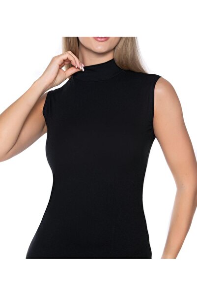 YILDIZ 2295 ЖІНОЧИЙ ЛІКРАЛЬНИЙ ТОП З НУЛЬОВИМИ РУКАВАМИ І РИБАЛЬСЬКИМ КОМИРОМ...