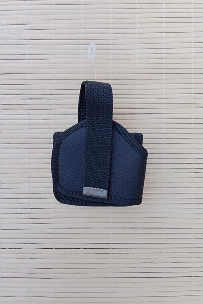 Burak Askeri Malzeme Sağ El Siyah Renkli Mini Speed Airsoft Palaskaya Kemere Geçirmeli Impertex Kase Silah Kılıf