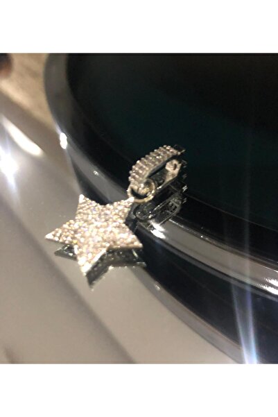 EGES SHİNE Yıldız model ajda bilezik charm veya kolye ucu gümüş renk