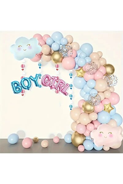 DÜVENCİ TİCARET GIRL BOY BULUT  FOLYO CİNSİYET BELİRLRME BALON SET
