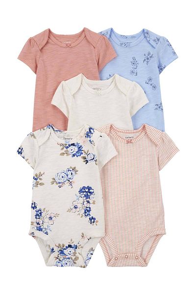 Carter's Baby Girl 5 Pieces Short Sleeve Bodysuit