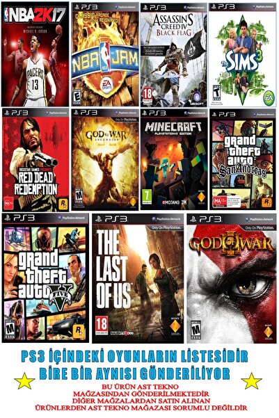 ProGameX Ps3 500 Gb Süper Slin 40 Adet Dijital Oyun (YENİLENMİŞ PS3)