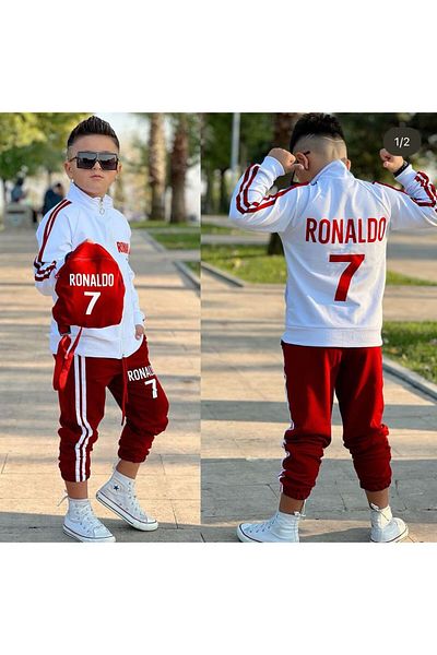 ipekkids Ronaldo Boys Tracksuit Set - Clothing Bag