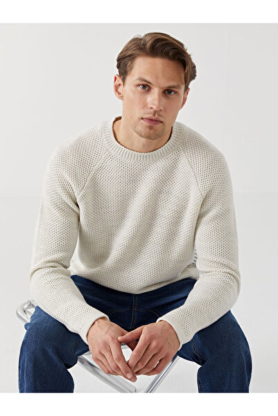 LC Waikiki Pulover tricot pentru bărbați - decolteu, mânecă lungă, XSIDE