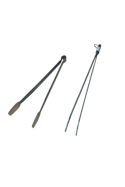mobilreyon Maşa Seti  , Köz Maşası 40cm - Barbekü Maşa 30 Cm ( Mangal , Izgar...