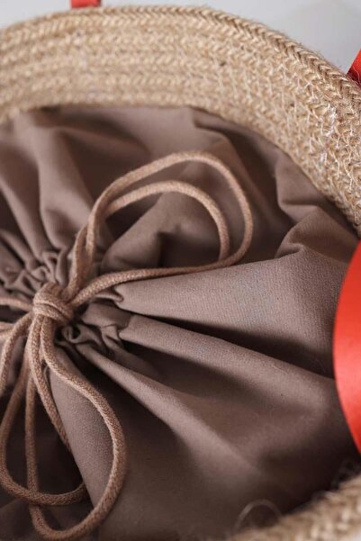 ALLDAY Orange-Small Size Straw Crossbody Bag