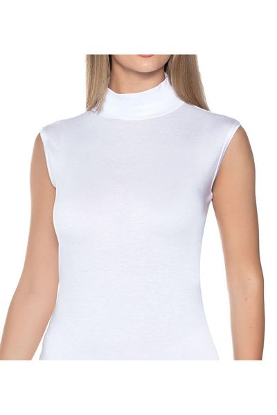 YILDIZ 2295 Model Turtleneck Lycra Tricou Damă - Mânecă Nouă Singură