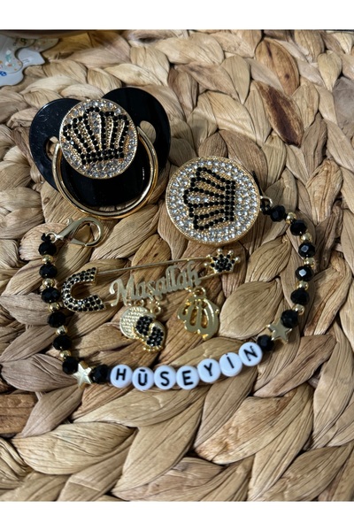 Bygulsahozdemir Siyah taç 3 lü set