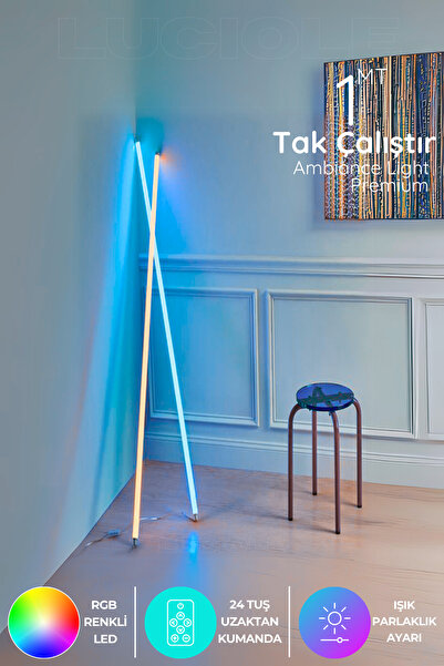 luciole Rgb Led Strip Tube Light  Led ışık Uzaktan Kumandalı Işık Lamba Ampül...