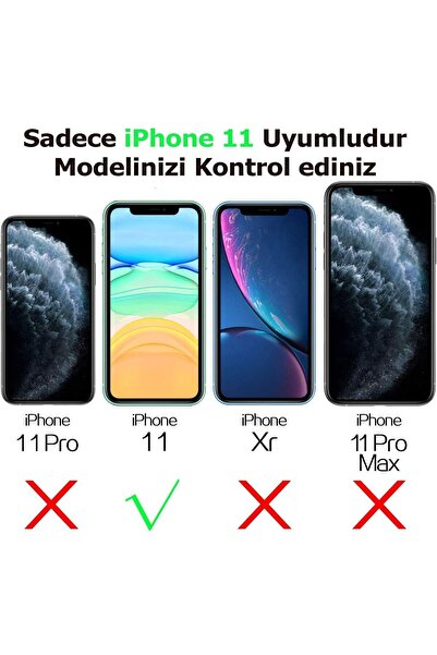 EDELFU Iphone 11 Için Şeffaf Arkası Sararmaz Sert Mika Yanları Mor Silikon Kılıflar