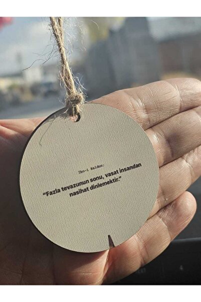 hebmeyy Ahşap Nasihat Dinlemektir İbni Haldun Araba Süsü Dikiz Aynası Süsü He...
