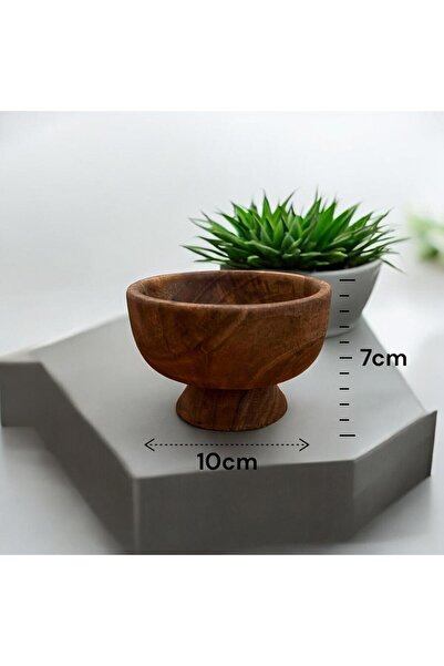 zagorwood 3-Piece Walnut Wood Snack Bowl Turkish Delight Bowl Treat